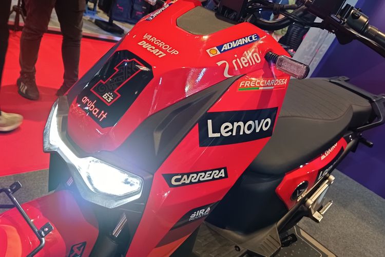 Charged Maleo S yang pakai livery ala tim balap Ducati di MotoGP