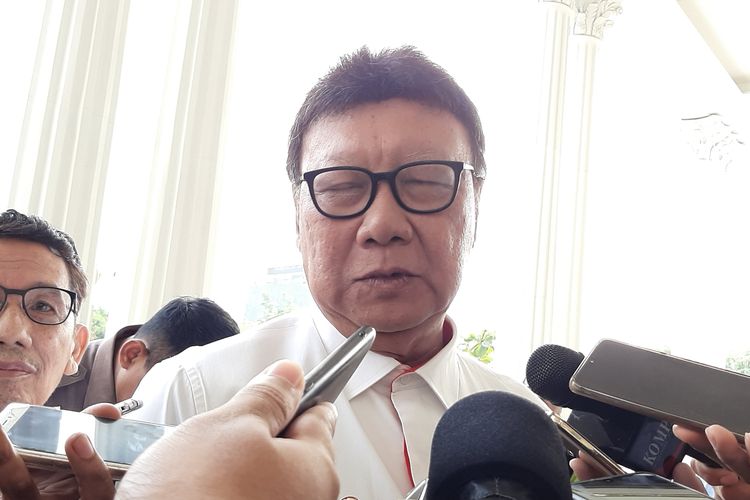 Menteri Pendayagunaan Aparatur Negara dan Reformasi Birokrasi Tjahjo Kumolo saat ditemui di Jakarta, Selasa (5/11/2019)