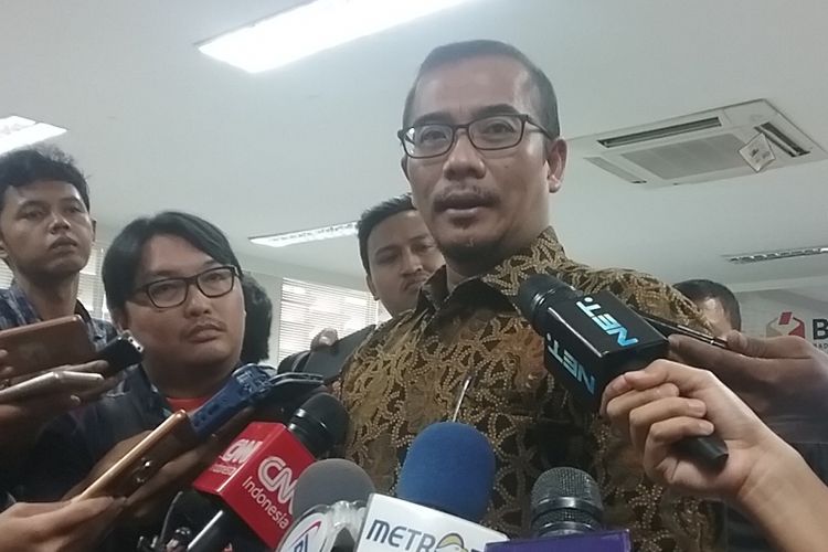 Komisioner Komisi Pemilihan Umum (KPU) Hasyim Asyari di Kantor Bawaslu RI, Jakarta, Rabu (1/11/2017).