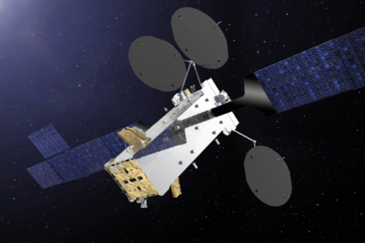 Ilustrasi satelit Satria bikinan Thales Alenia Space.
