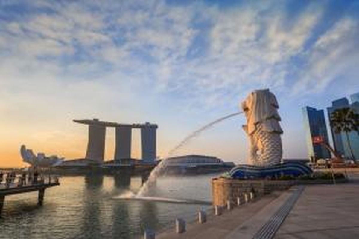 Patung Merlion di Singapura