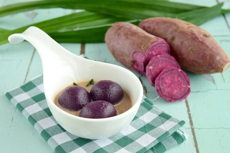 Menu Buka Puasa Bubur Biji Salak Ubi Ungu Ini Resepnya Halaman All Kompas Com