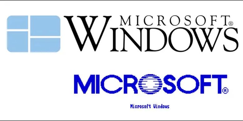 Logo Microsoft Era Windows 1.0 dan 2.0