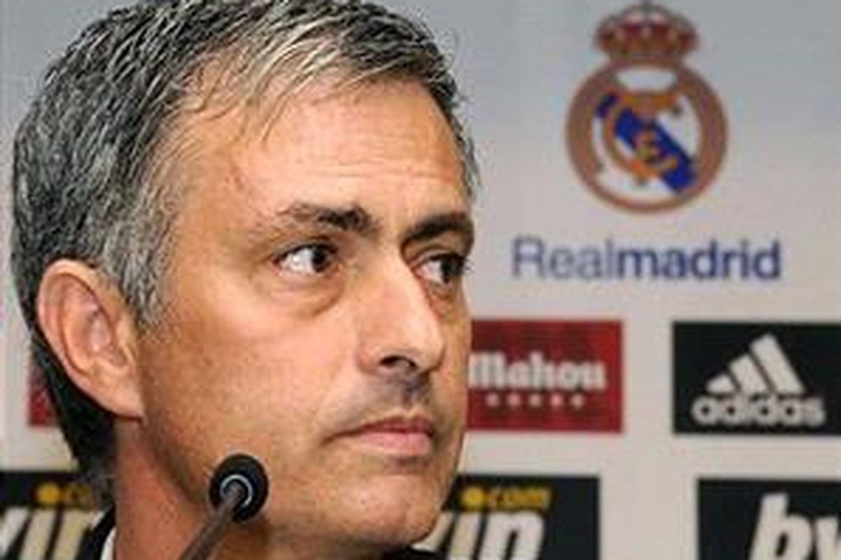 Pelatih Real Madrid, Jose Mourinho.