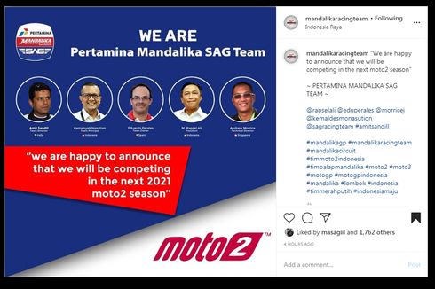 Mandalika Racing Team Kolaborasi dengan SAG Racing Team