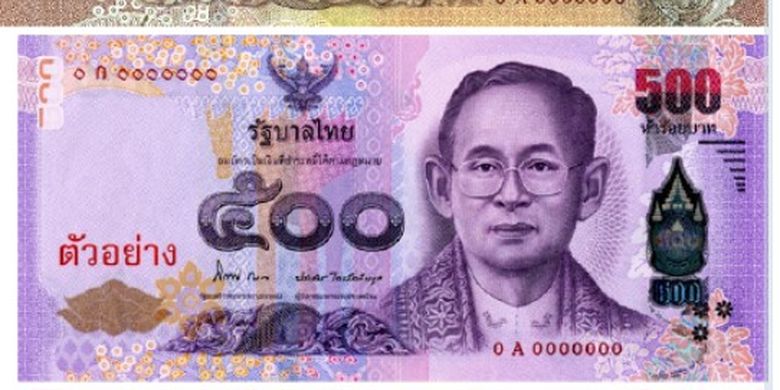 Mata uang negara ASEAN baht Thailand.