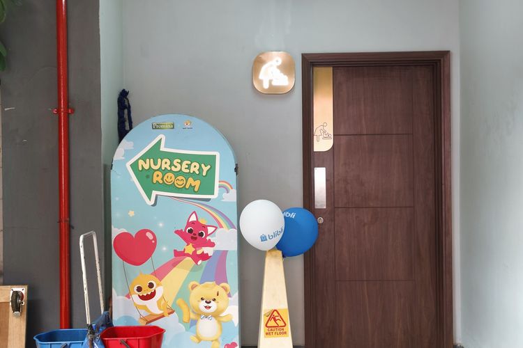 lokasi ruang ibu menyusui di Hall A2, area PRJ 2025, Sabtu (21/6/2025). 