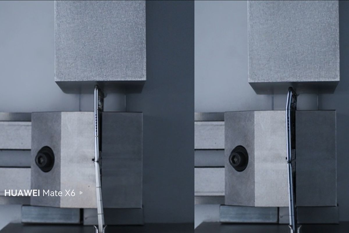 HUAWEI Mate X6 mengunggulkan Kunlun Glass Generasi Kedua milik Huawei pada bagian layar eksternal.