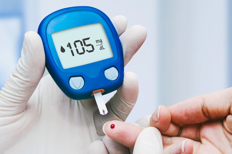 Ilustrasi tes kadar gula darah, penyakit diabetes