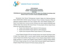 Info Lengkap Pendaftaran Mahasiswa Baru Politeknik Statistika STIS-BPS