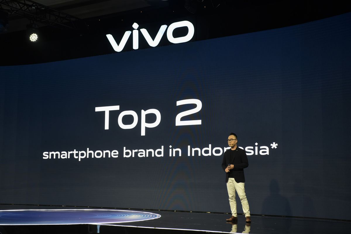 Edy Kusuma, Senior Brand Director Vivo Indonesia di acara peluncuran Vivo V19 di jakarta, Selasa (10/3/2020).