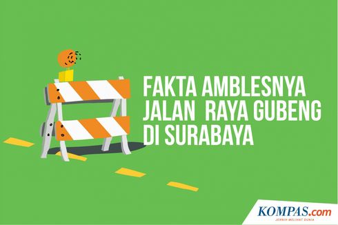 INFOGRAFIK: Fakta Amblesnya Jalan Raya Gubeng di Surabaya