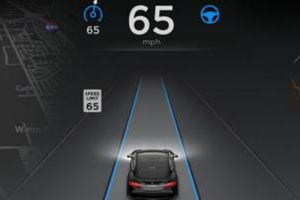 Teknologi autonom yang sedang dikembangkan Tesla.