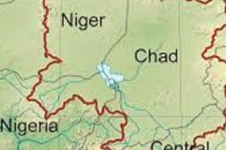 Peta lembah Danau Chad