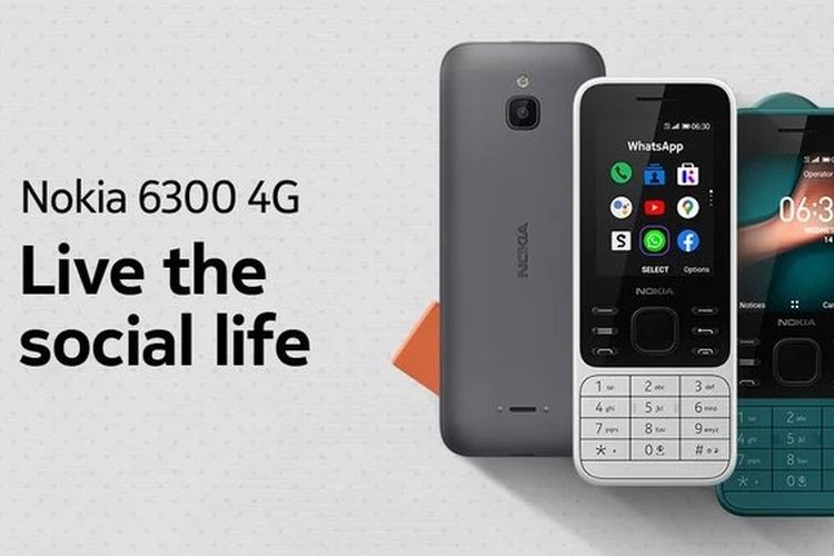 Ponsel lawas Nokia 6300 dirilis kembali dengan dukungan jaringan 4G