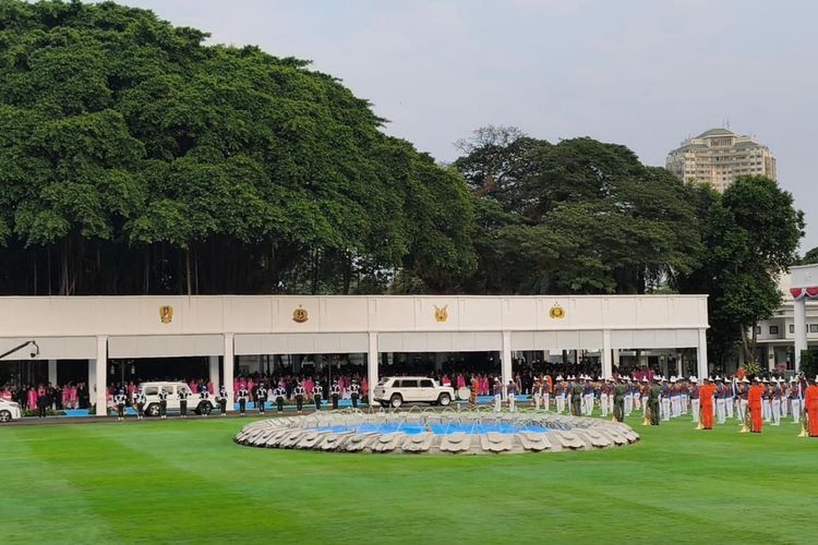Prabowo Pimpin Upacara Praspa, Akan Lantik 1.177 Orang Calon Praja TNI-Polri