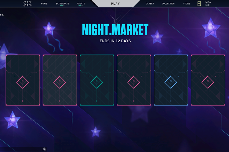 Event Night Market memberikan potongan harga kepada enam jenis skin senjata misterius yang diundi secara acak.