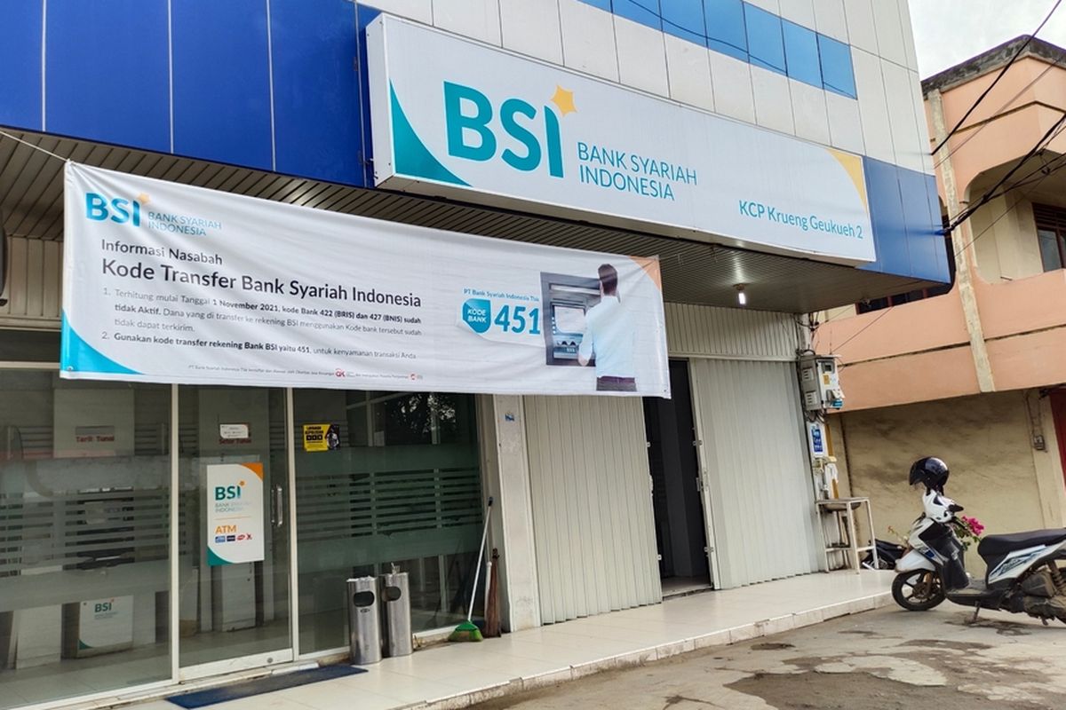 Ilustrasi kantor cabang Bank Syariah Indonesia (BSI).