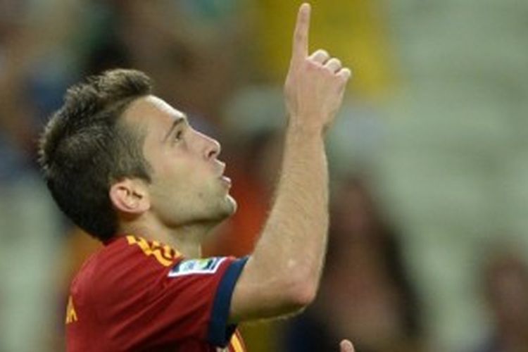 Bek sayap Barcelona dan tim nasional Spanyol, Jordi Alba.