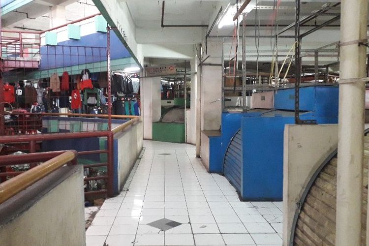 Kondisi Pasar Tanah Abang Blok G, Jakarta Pusat pada Sabtu (24/2/2018). 