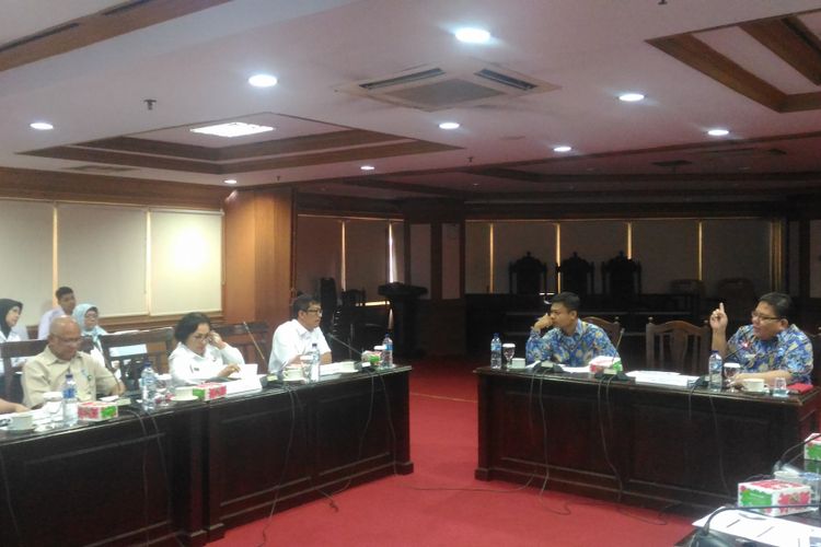 Ombudsman RI, Kemenkes, Kemensos, Kemenko PMK, dan BNN menggelar rapat koordinasi monitoring IPWL di Gedung ORI, Kuningan, Jakarta Selatan, Senin (14/1/2019). 