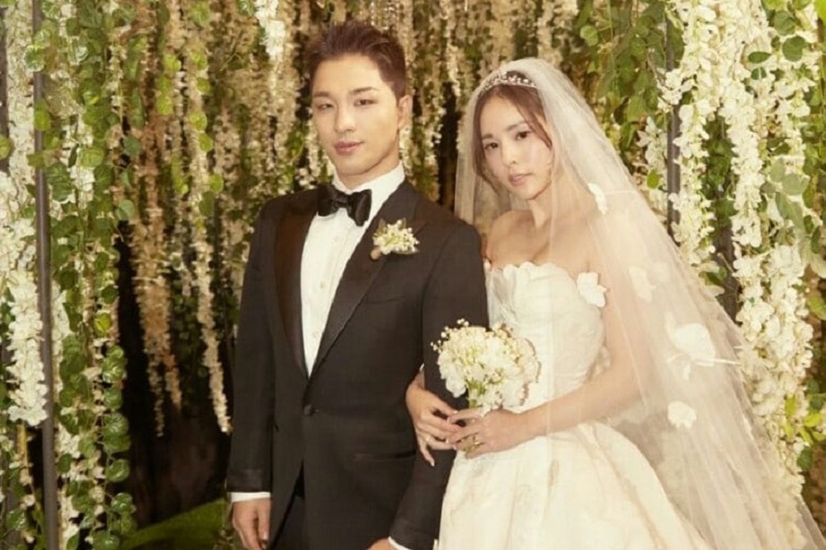 Foto pernikahan Taeyang BIGBANG dengan Min Hyo Rin