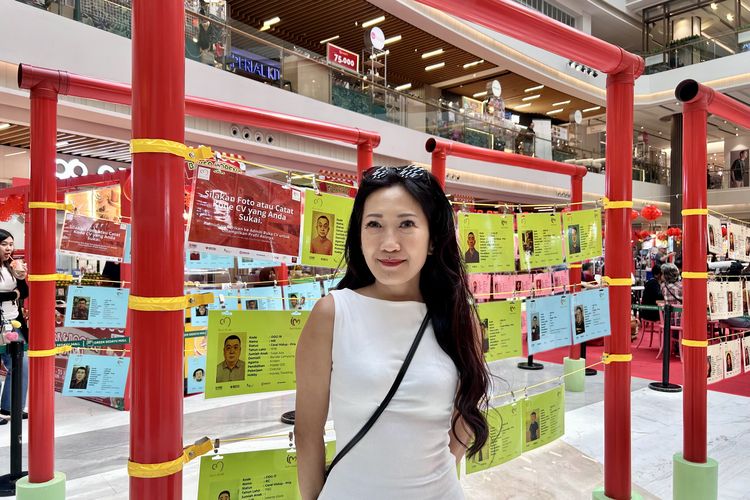 Co-Founder Cindo Match, Angeline Chandra saat ditemui  Kompas.com di Green Sedayu Mall, Jakarta Barat, Sabtu (24/1/2026).