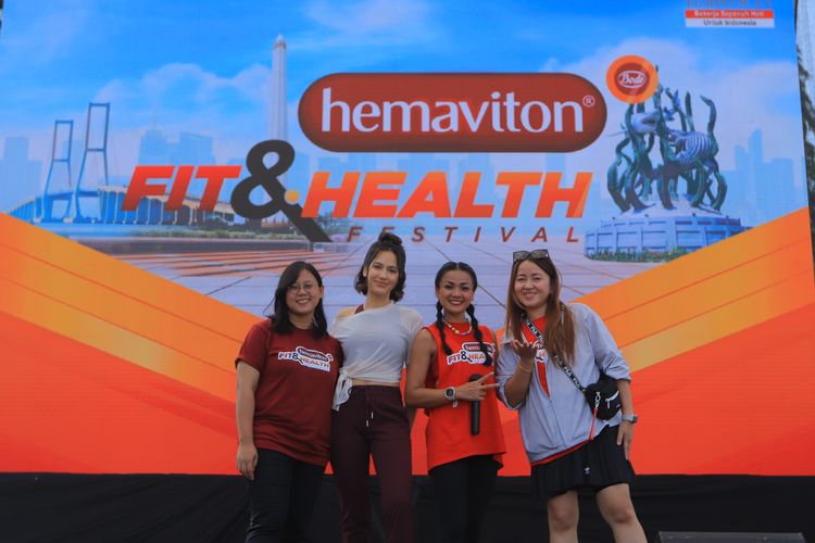 Nirina Zubir dan Pevita Pearce turut hadir untuk meramaikan acara Hemaviton Fit & Health Festival 2023