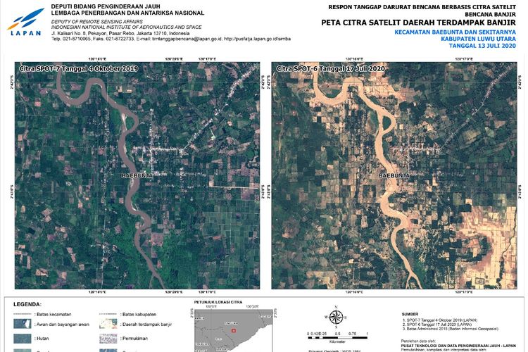 Hasil Citra Satelit Baebunta