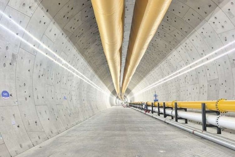 China Bangun Terowongan Bawah Sungai Terpanjang untuk Kereta Cepat 350 Km/Jam