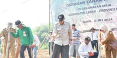 Perkuat Ketahanan Pangan Nasional, Kementan Lakukan Tanam Padi Gogo di Maja Banten