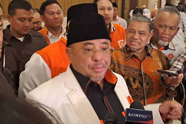 Sekjen PKS Habib Aboe Bakar Alhabsy saat ditemui di Sultan Hotel, Jakarta Pusat, Sabtu (25/2/2023). 