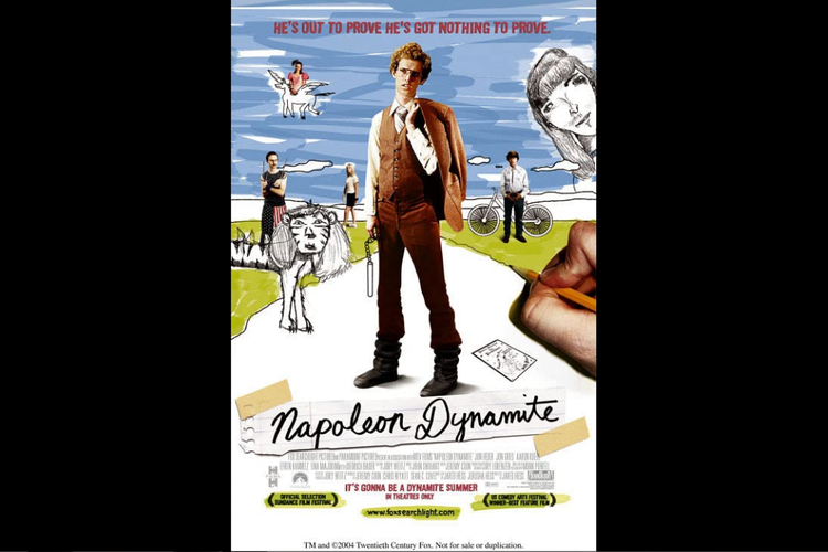 Jon Heder dalam film komedi Napoleon Dynamite (2004).