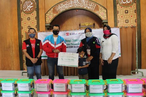 Salurkan Bantuan ke 740 Anak Yatim, Dompet Dhuafa Gandeng LinkAja, Telkomsel, dan Jasa Marga