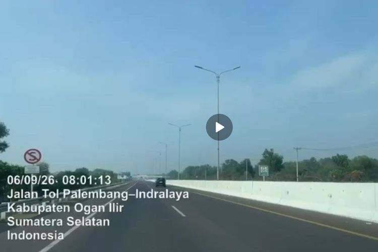 Sempat Ditutup akibat Kabut, Tol Palembang-Indralaya Kembali Normal