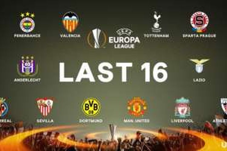 Hasil undian babak 16 besar Liga Europa 2015-2016.