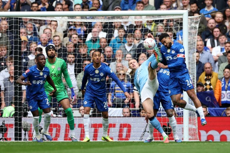 Hasil HT Chelsea Vs Man City 0-0, Gol Erling Haaland Dianulir Wasit