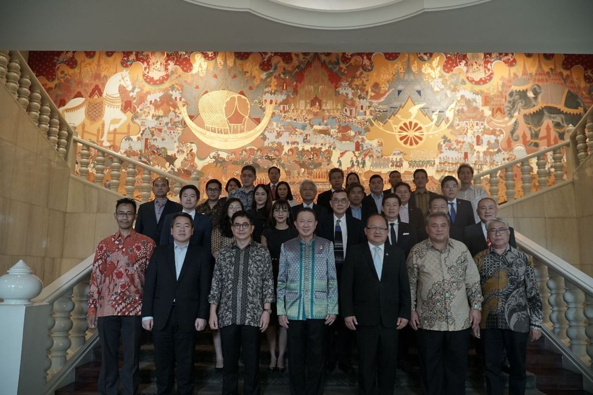 Ketua Association of Southeast Asian Nations-Business Advisory Council (ASEAN-BAC) Arsjad Rasjid beserta delegasi dalam kunjungannya ke Thailand beberapa waktu lalu.
