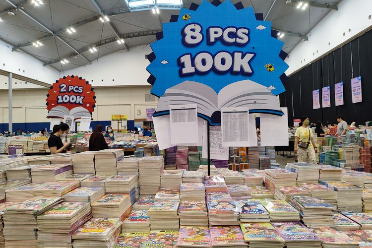 Hari pertama pameran buku BBW di ICE BSD, Tangerang Selatan, Jumat (26/5/2023). 