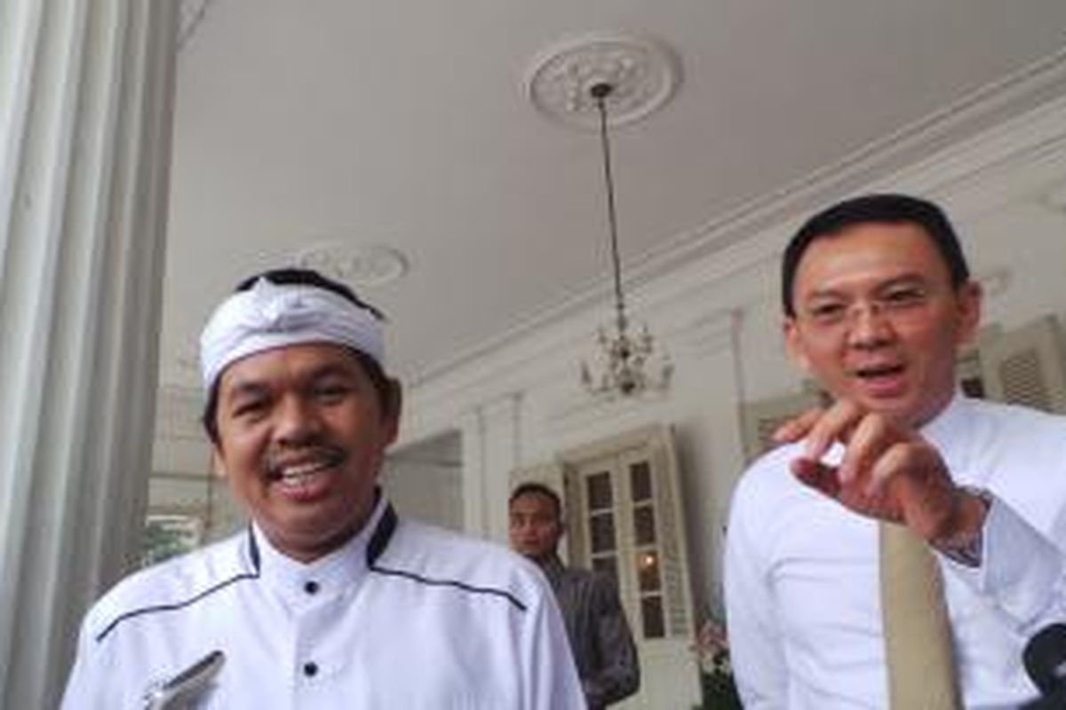 Gubernur DKI Jakarta Basuki Tjahaja Purnama dan Bupati Purwakarta Dedi Mulyadi, di Balai Kota, Rabu (4/11/2015). 