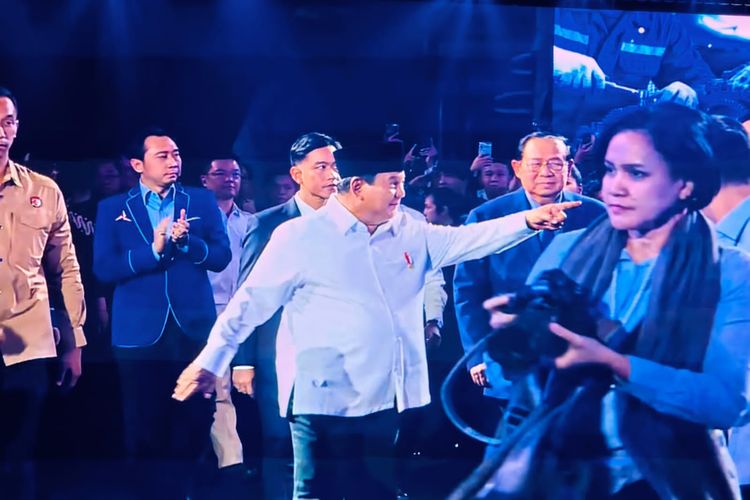Prabowo Hadiri Puncak HUT Ke-25 Demokrat Bareng Gibran hingga Puan 