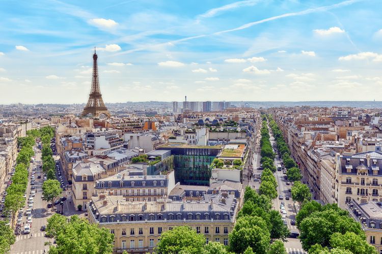 Kota Paris di Perancis dianggap sebagai salah satu kota dengan lanskap paling menarik karena keteraturannya. 