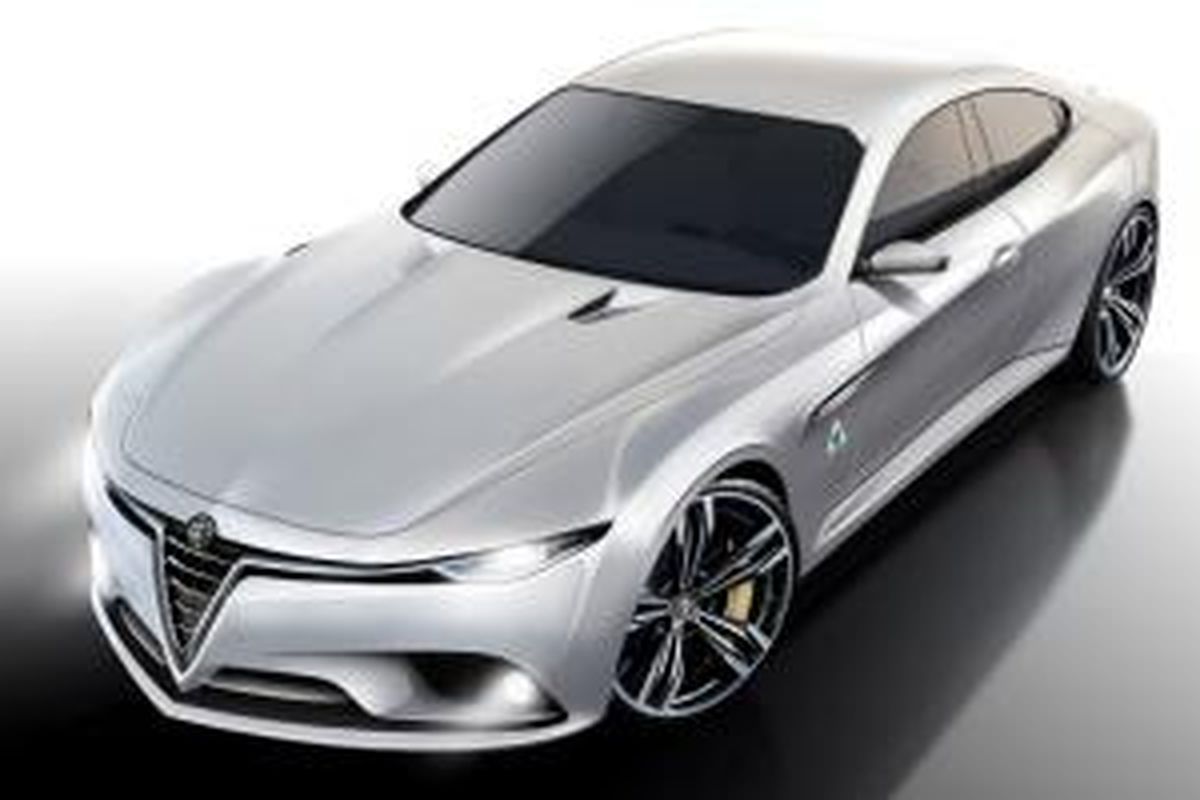 Rekayasa digital Alfa Romeo Giuleta yang sempat dikabarkan bakal menjadi sedan baru Alfa Romeo.