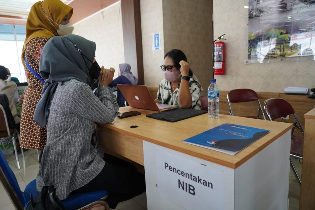 Acara Akselerasi Transformasi UMKM Anggota Koperasi Paguyuban Pedagang Mie Ayam dan Bakso (PAPMISO) dari informal ke formal di Kabupaten Bekasi, Rabu (21/9/2022) 