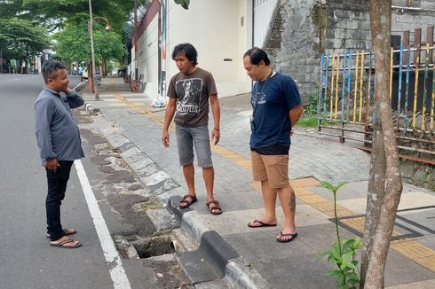 Puluhan Kendaraan Terperosok, Ternyata 80-an Besi Inlet Gorong-gorong Hilang Dicuri
