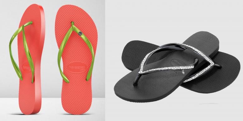 koleksi sandal jepit bertabur berlian dari Havaianas