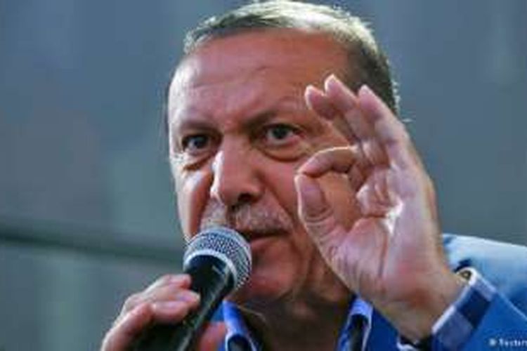 Presiden Turki Recep Tayyip Erdogan marah besar pasca percobaan kudeta, 15 Juli 2016.