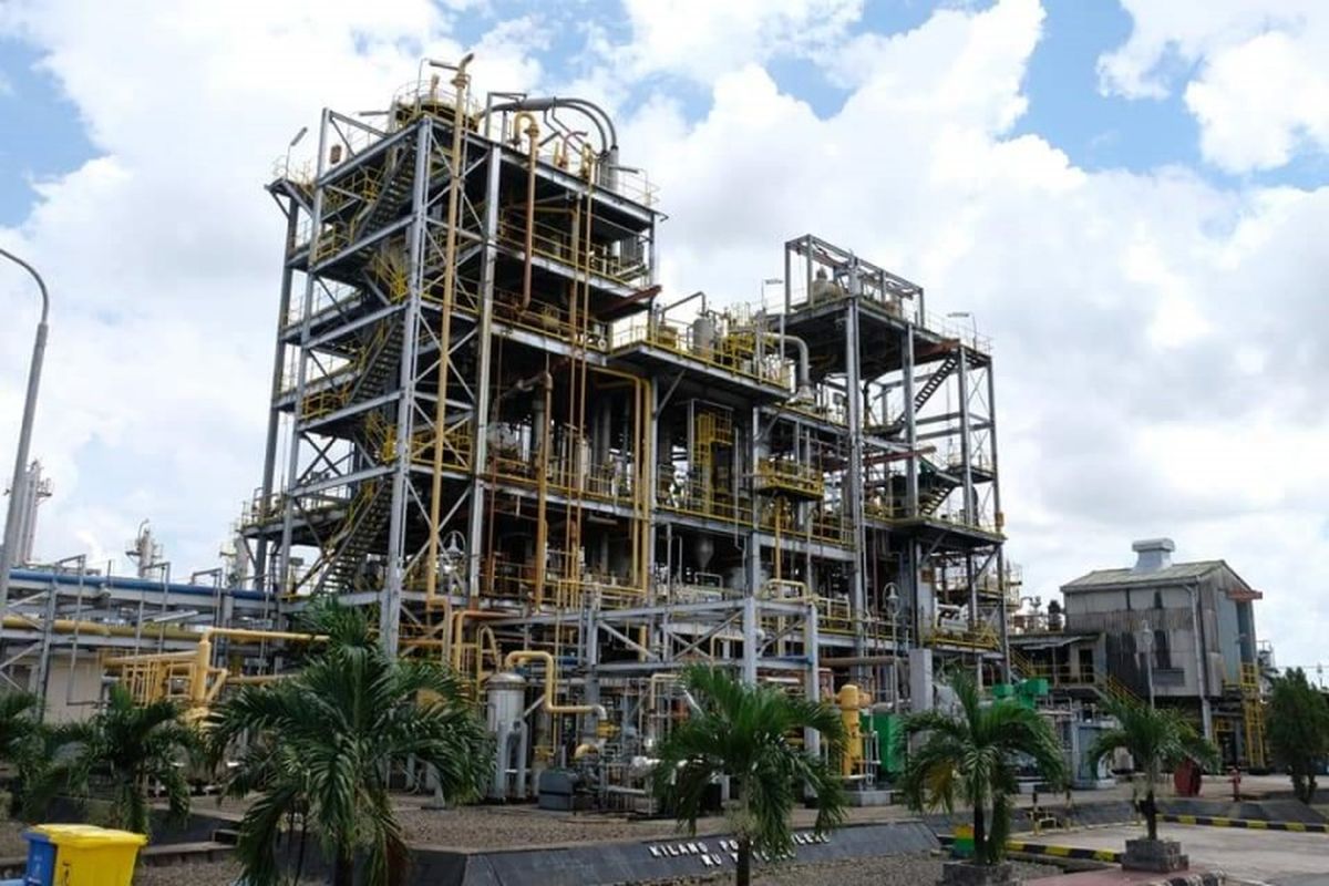 Refinery Unit III Plaju yang ada di wilayah Palembang, Sumatera Selatan 