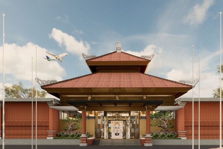 Rancangan desain Terminal VVIP Bandara I Gusti Ngurah Rai.