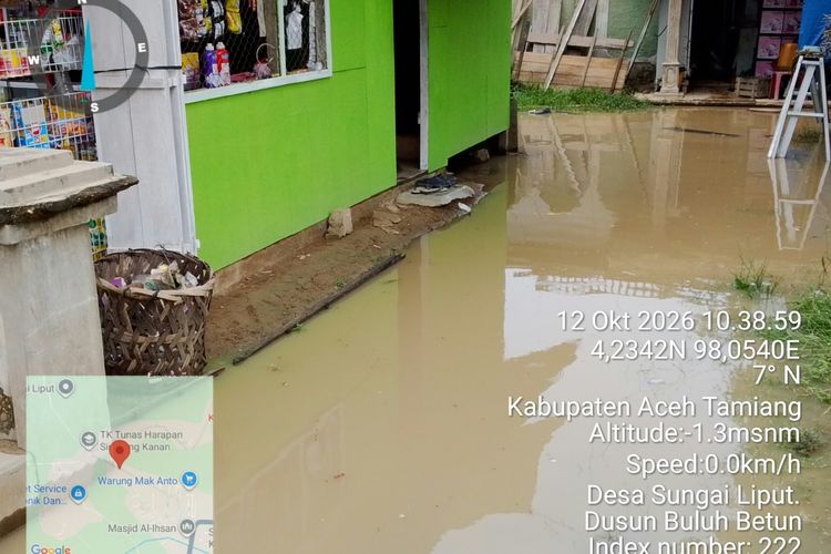 9 Kecamatan Terendam Banjir di Aceh Tamiang, Jalan dan Tebing Sungai Rusak